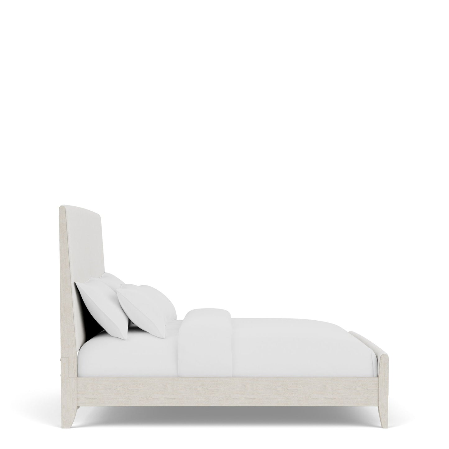 Carmella - King Upholstered Bed - Pebble Oak