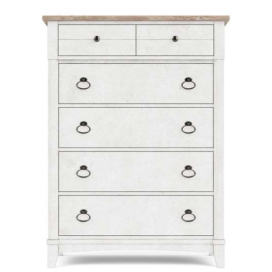 Maddox - Five Drawer Chest - White