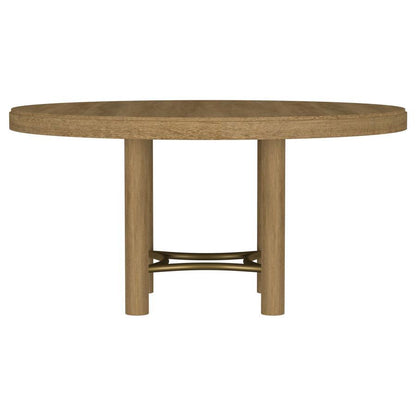 Arini - 60" Round Wood Dining Room Table - Sand Wash