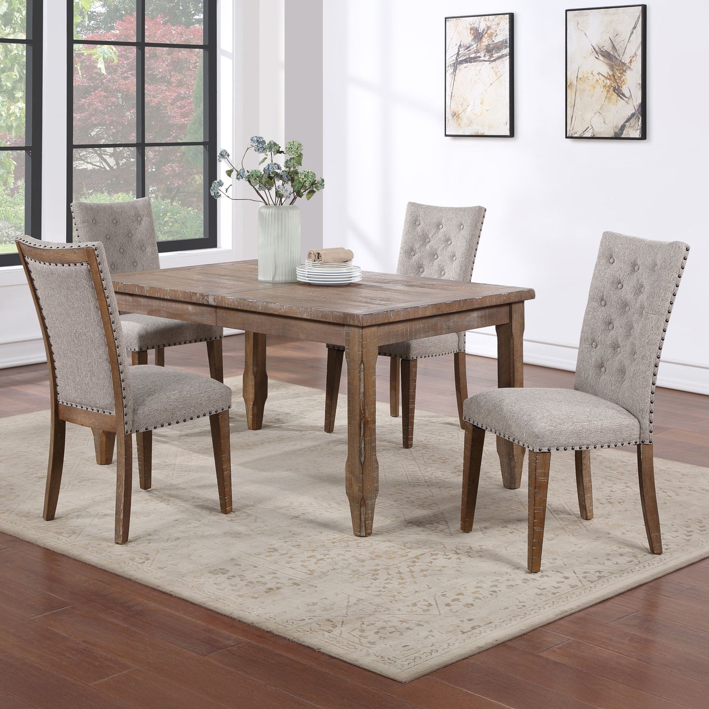 Riverdale - Dining Set With Taped Legs Table