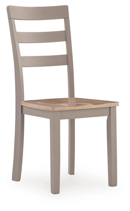 Harperfeld - Dining Room Side Chair (Set of 2) - Natural / Gray