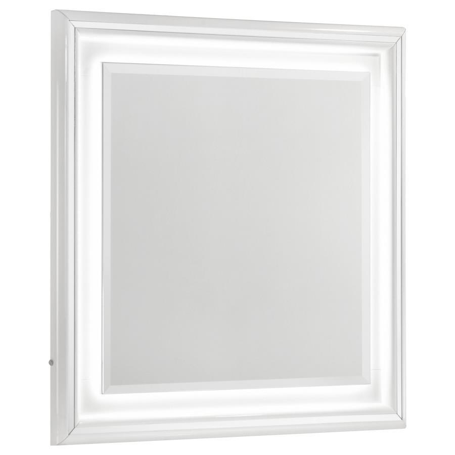 Cassia - Dresser Mirror - White High Gloss