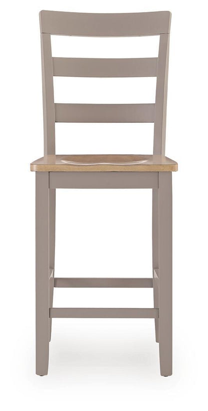 Harperfeld - Barstool (Set of 2) - Natural / Gray
