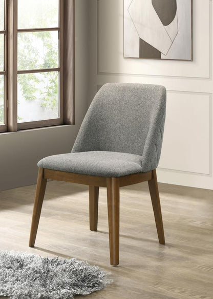 Franklin - Upholstered Dining Side Chair (Set of 2) - Gray