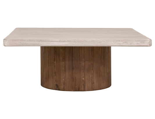 Sahara - Square Cocktail Table - Light Cream / Brown Caramel