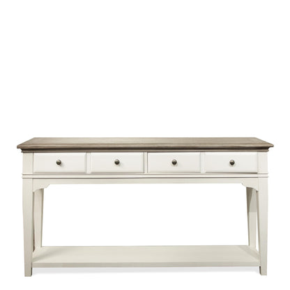 Myra - Sofa Table - Natural / Paperwhite