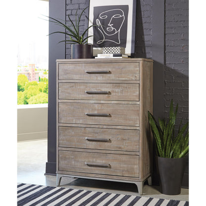 Intrigue - 5 Drawer Chest - Light Brown