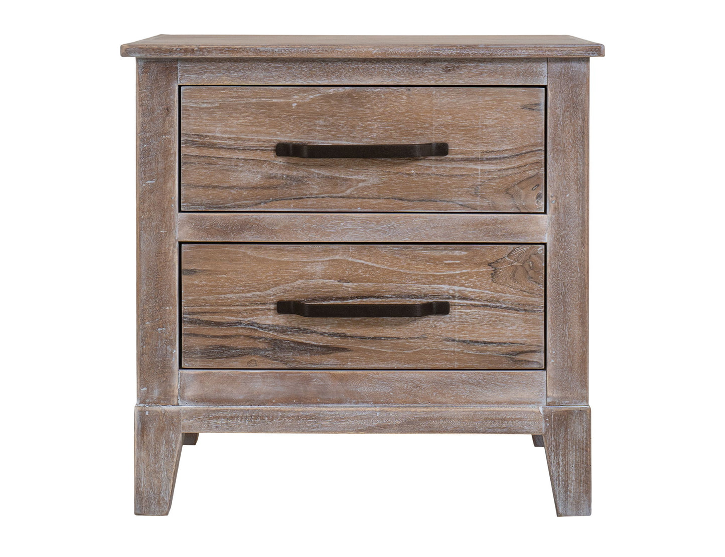 White Teak - Nightstand - Ivory White