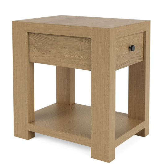 Davie - Chairside Table - Light Brown