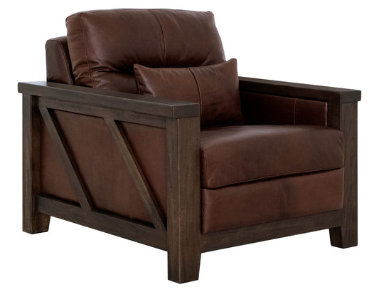 Walnut - Armchair - Brown