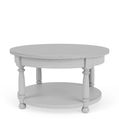 Winston - Round Cocktail Table - Aged Cotton