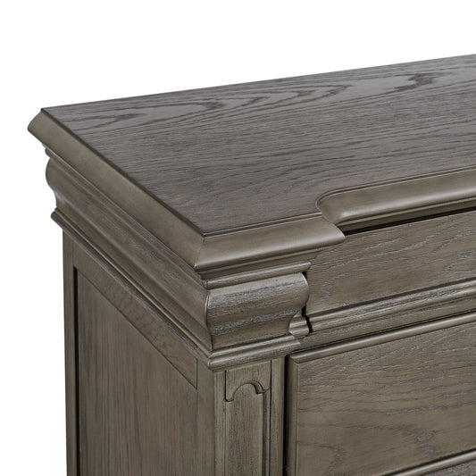 Kings Court - 7-Drawer Door Chest - Gray