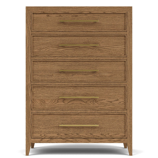 Halbrooke - Five Drawer Chest - Light Brown