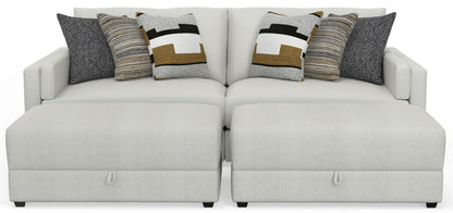Trevor - Extra Deep Oversized Sofa With Included Storage Cocktail Ottoman