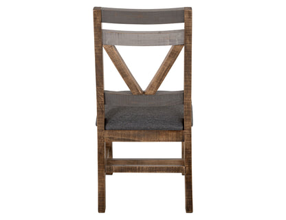 Loft - Chair With Fabric Seat (Set of 2) - Two Tone Gray / Brown