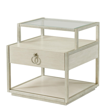 Maisie - Rectangular Side Table - Champagne