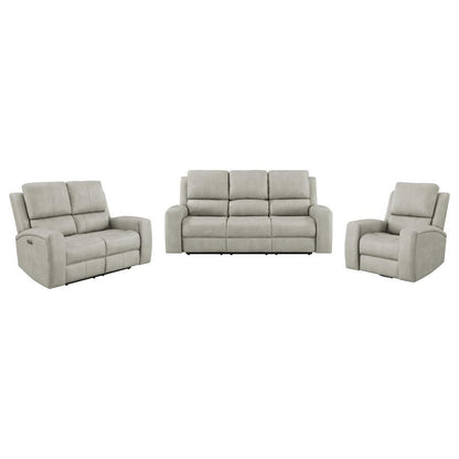 Brickston - Triple Power Reclining Sofa Set