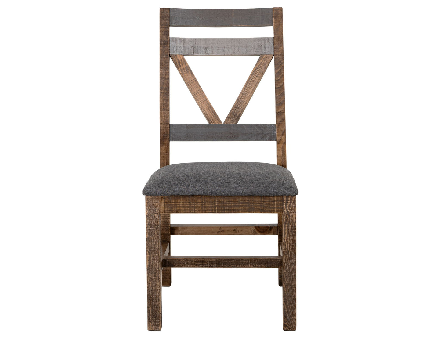 Loft - Chair With Fabric Seat (Set of 2) - Two Tone Gray / Brown