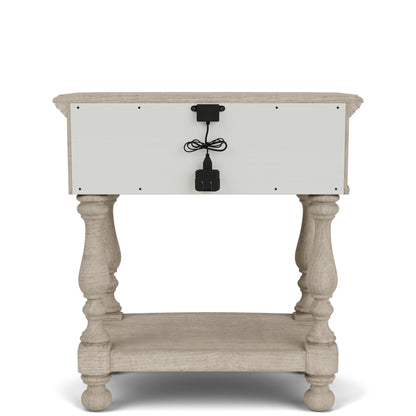 Kensington - One Drawer Nightstand - Beige