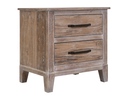 White Teak - Nightstand - Ivory White