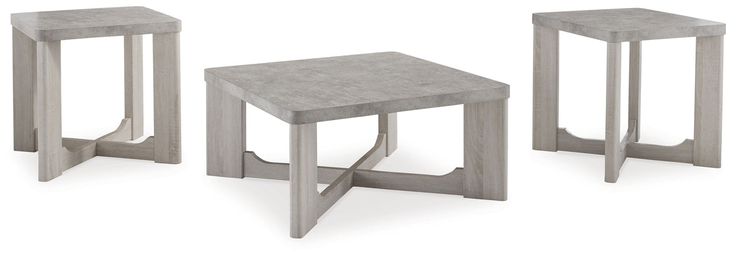 Garnilly - Occasional Table Set (Set of 3) - Whitewash
