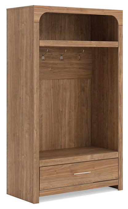 Dovander - Hall Tree With Storage Bench - Brown
