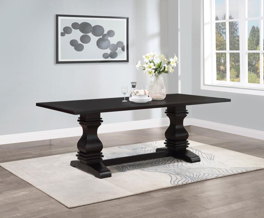 Parkins - Rectangular Dining Table - Rustic Espresso