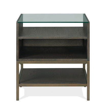 Hyde - Rectangular Side Table - Dark Brown