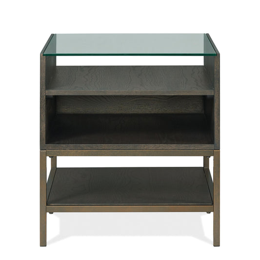 Hyde - Rectangular Side Table - Dark Brown