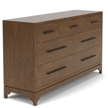 Calhoun - 7 Drawer Dresser - Whiskey Oak