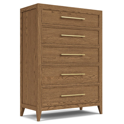 Halbrooke - Five Drawer Chest - Light Brown