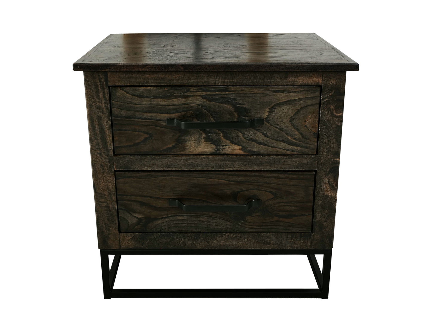 Dark Teak - Nightstand - Oil Black