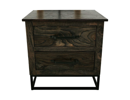 Dark Teak - Nightstand - Oil Black