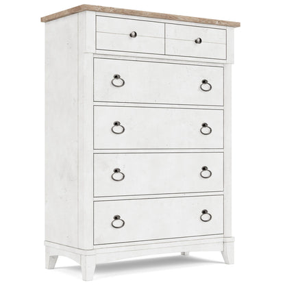 Maddox - Five Drawer Chest - White