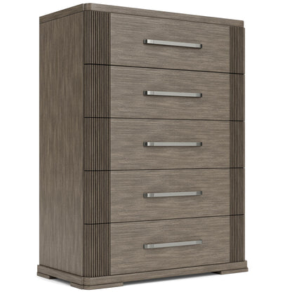 Sariel - Five Drawer Chest - Dark Brown