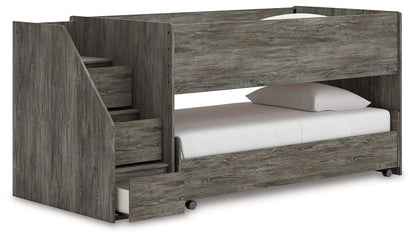 Frandern - Twin Over Twin Loft Bed - Gray