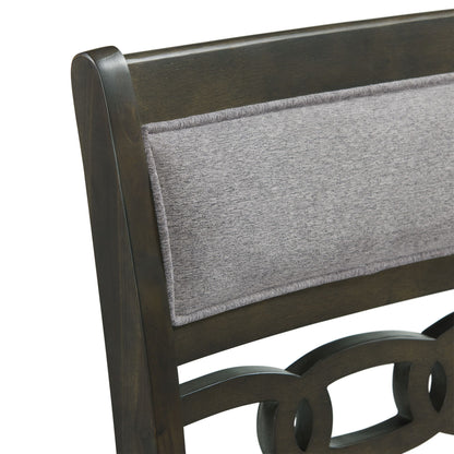 Amherst - Counter Side Chair With Fabric Cushion (Set of 2) - Gray Finish