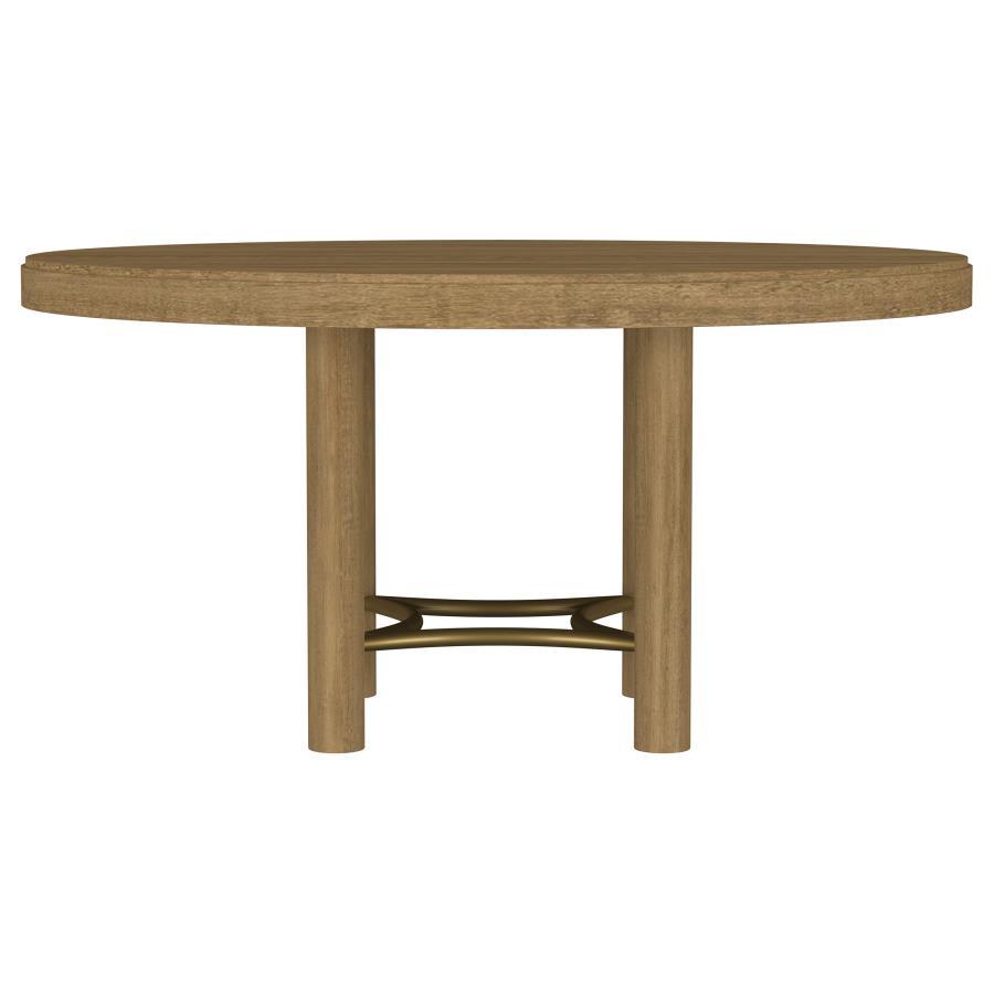 Arini - 60" Round Wood Dining Room Table - Sand Wash