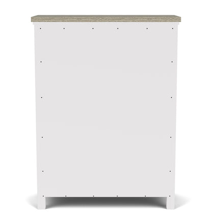 Cora - 5 Drawer Chest - White