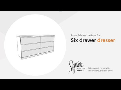 Onita - Six Drawer Dresser - White